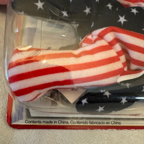 TY Beanie Baby Spangle the Bear Patriotic Collectible 90s McDonald’s USA 1999 - Picture 5 of 8